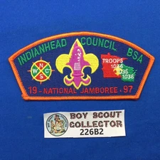 Boy Scout CSP 1997 National Jamboree Indianhead Council Shoulder Patch JSP