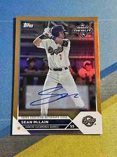 2023 Topps Pro Debut SEAN MCLAIN Los Angeles Dodgers Goil Foil Auto #/50