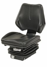Sedile serie Small in sky nero con molleggio meccanico stretto per trattori e ma