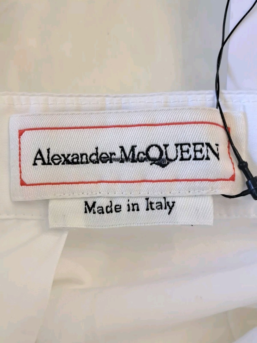 ワンピース ALEXANDER MCQUEEN Women Mid Skirts 814517QLAED 9015 White アシンメトリック ドレス | ホワイト | McQueen JP