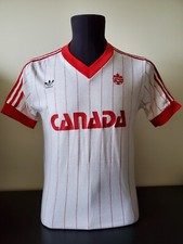 Canada 1986 World Cup Qualification Match Worn Football / Soccer Jersey Shirt 
