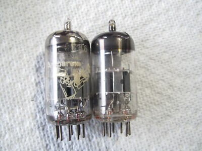 ECC88  6DJ8 7308  AMPEREX , PLATE CURRENT  MATCHED  PAIR  5% #5