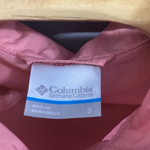 Columbia Womens Time is Right Windbreaker Jacket Coral Pink Size S - Picture 3 of 7
