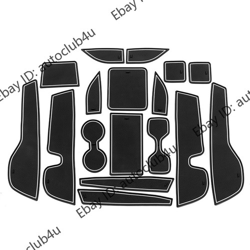 Ftis 2022-24 Mitsubishi Outlander Rubber Non-Slip Gate Slot Cup Mats Accessories - Foto 17 di 19