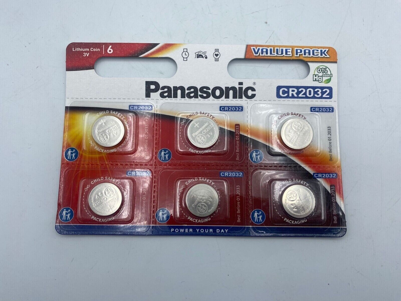Panasonic CR2032 3V Battery 2032 Batteries Lithium Coin Cell Car Key Fobs Toys eBay