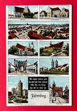 AK JÜTERBOG um 1915 Rathaus, Schiller Schule, Nicolaikirche, Dammtor  ( 153412