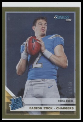 #339 Easton Stick 2019 Donruss #/50 Press Proof Gold