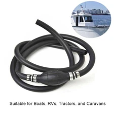 3/8" Marine Outboard Boat Motor Fuel/Gas Hose Line Assembly With Primer Bulb US