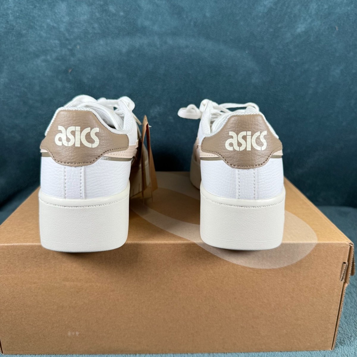 Asics Women's Japan S PF Sneakers Size 9.5 White/Beige Platform