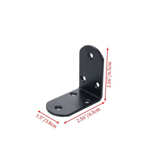 L Bracket Wall 2.56" x 2.56" Corner Brackets Shelf Brackets for Wood Furnitur... - Picture 2 of 5