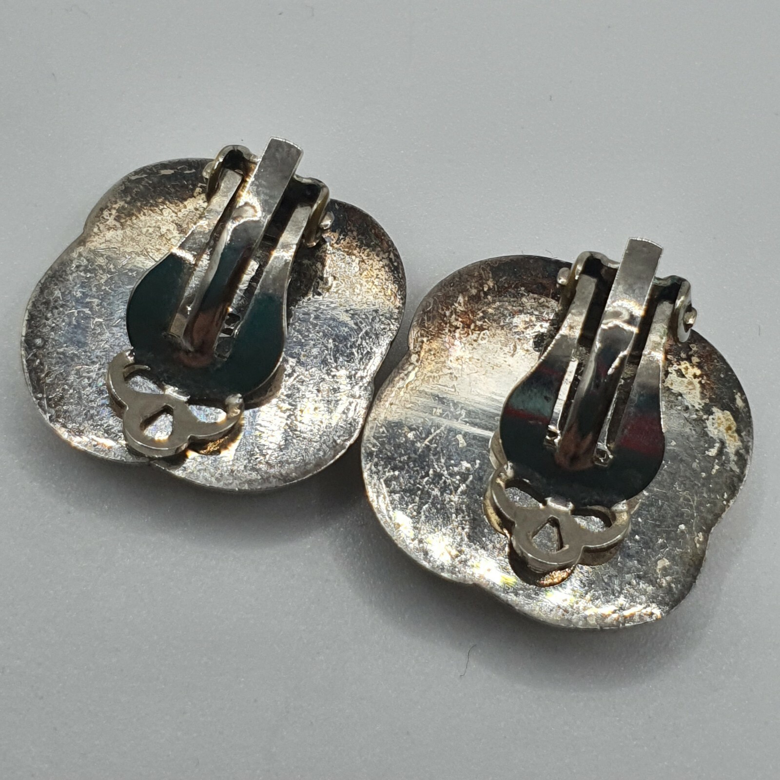 Photo 3 of Sterling Silver Clip On Earrings 10.8gram E66