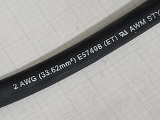 Southwire #2awg 133x23T Tinned Copper Switchboard Wire UL-3196 125C Black /5ft