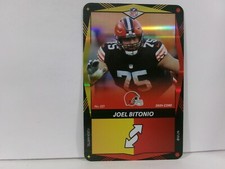 2024 NFL Uno Elite JOEL BITONIO -  Red & Yellow Foil Parallel #021 SSP