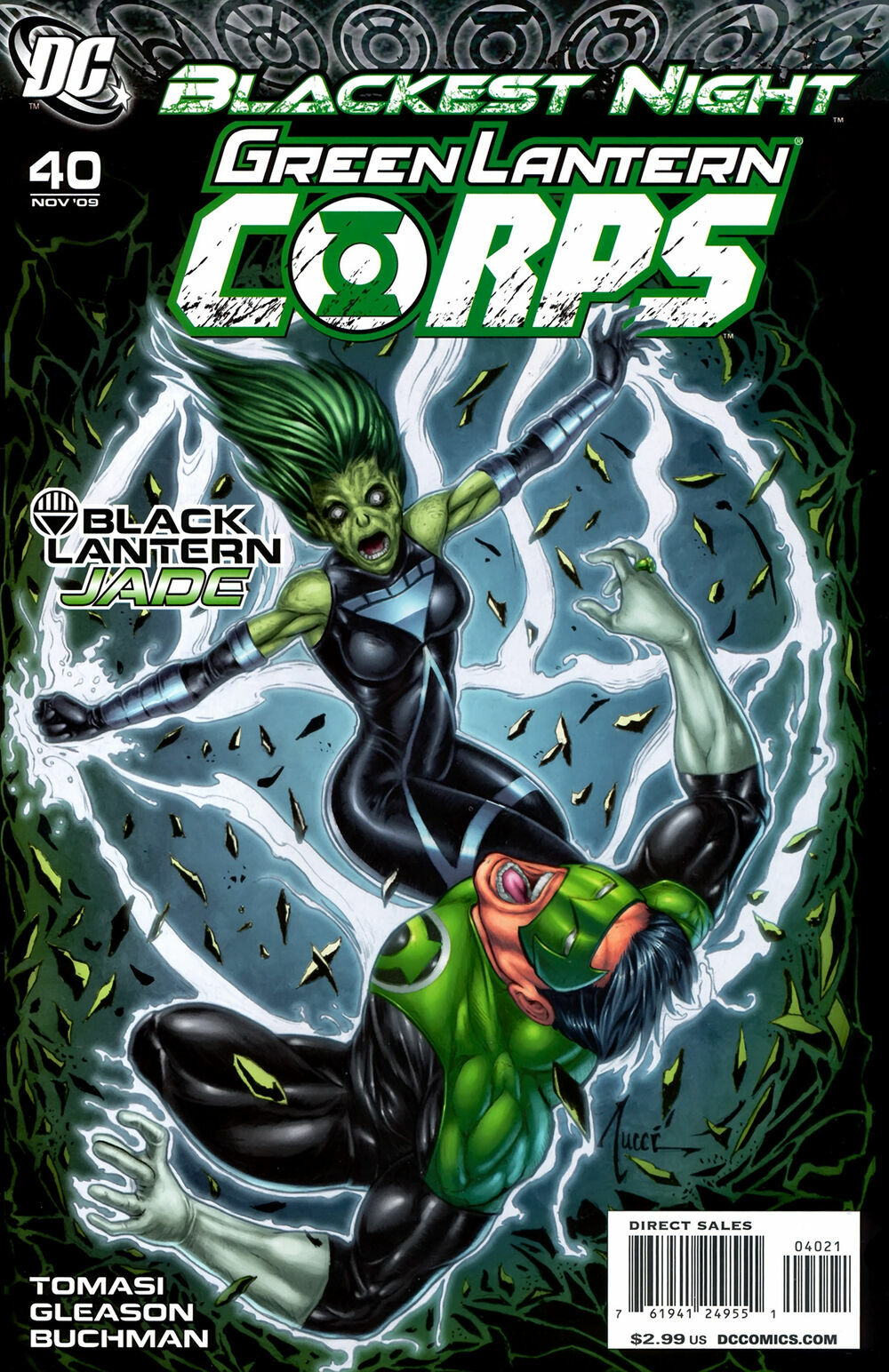 GREEN LANTERN CORPS (2009) #58 Kirkham VARIANT Cover