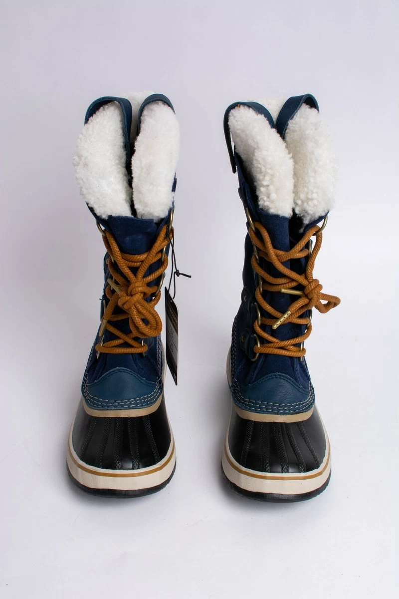 Sorel Joan Of Arctic Womens Shearling Boots Collegiate Navy US SIZE 6.5
