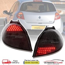 Renault Clio 2005-2013 Smoked LED Rear Lights Back Taillight Styling Upgrade