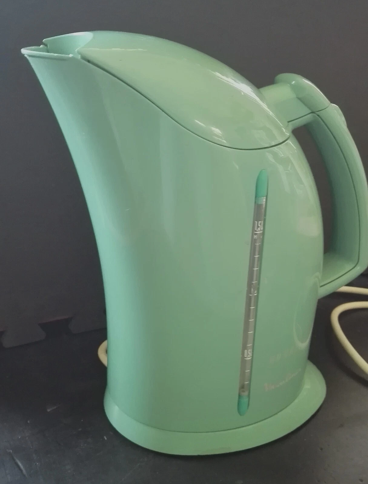MOULINEX WATER KETTLE 1997 POSTMODERN SOTTSASS MEMPHIS SWID POWELL ERA - TEAL