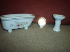 Meble do domków dla lalek - Łazienka - 3 sztuki