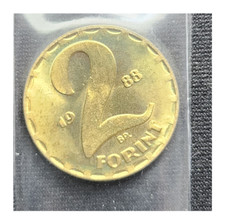 1988 Hungary Magyar Ungarn 2 Forint Coin 