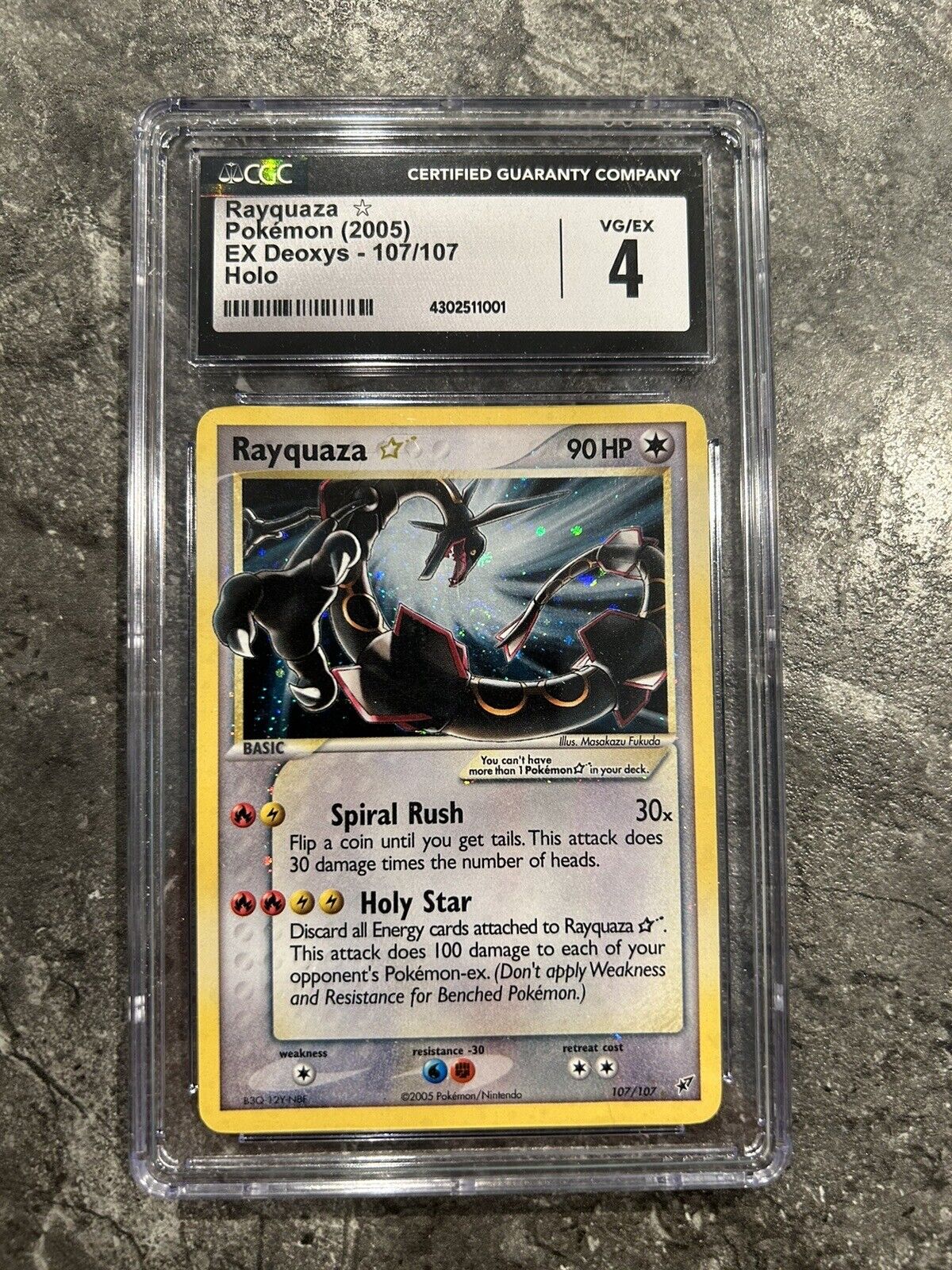 Rayquaza ? - 107/107 - Shiny Rare Holo - Pokemon Singles » EX Sets