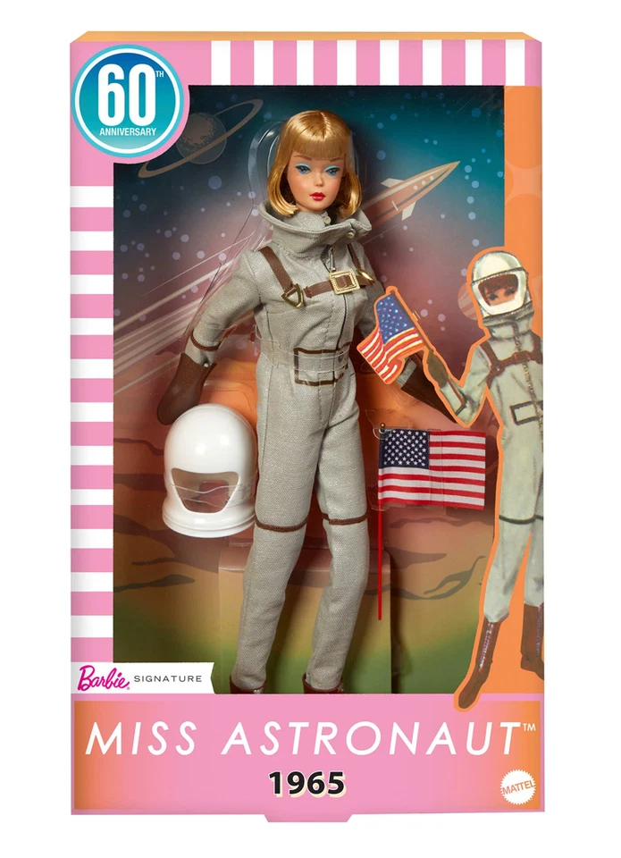 Barbie 2025 Miss Astronaut 60th Anniversary Doll NRFB - Photo 2/4
