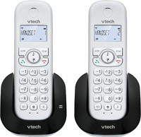 Vtech CS1551 DECT Cordless Phone with Answering Machine and Call Block, 2 Handse