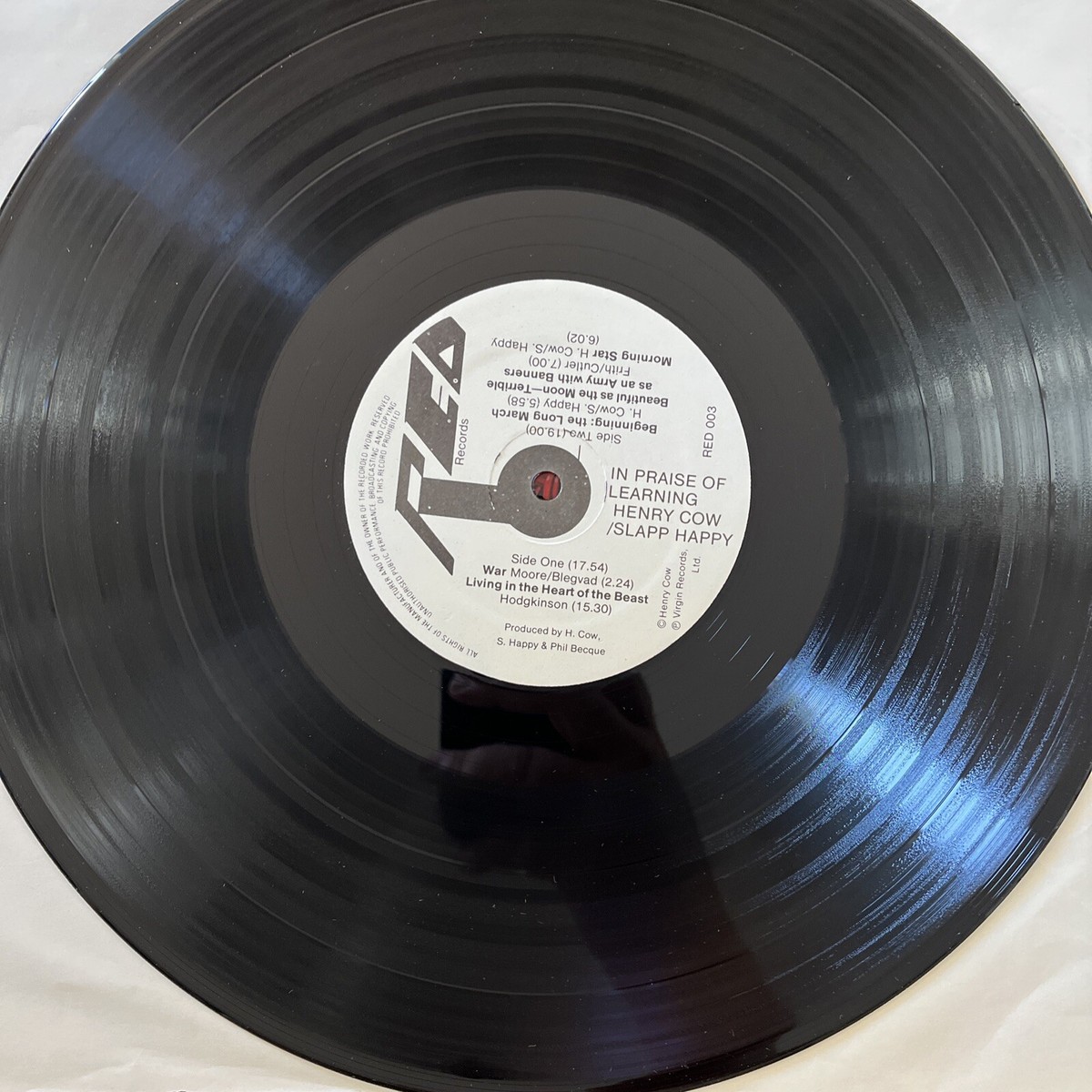 米LP Henry COW In Praise Of LEARNING RED003  未開封 /00260 米LP Henry COW In Praise Of LEARNING RED003 未開封 /00260