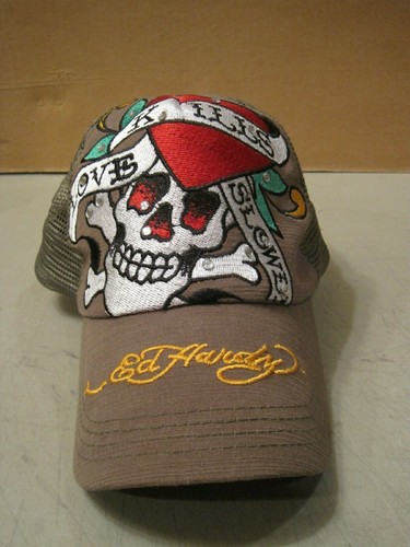 Ed Hardy Adjustable Mesh Kills Loves 