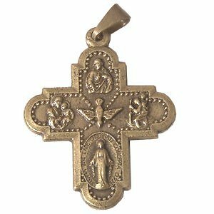 Holy Spirit Cross - Bronze (2.3x2.6cm-0.9x1'')