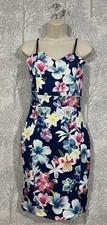 CAMEO ROSE Women's Floral Bodycon Dress (Size UK 10)