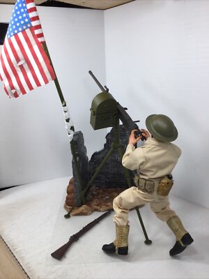 1/6 HASBRO GI JOE WW2 CUSTOM PEARL HARBOR DEFENDER .50 CAL MACHINE