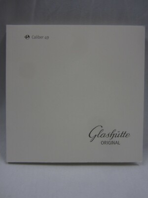 New Glashutte Original Watch Cal Caliber 49 (49-18) Instructions Manual Book