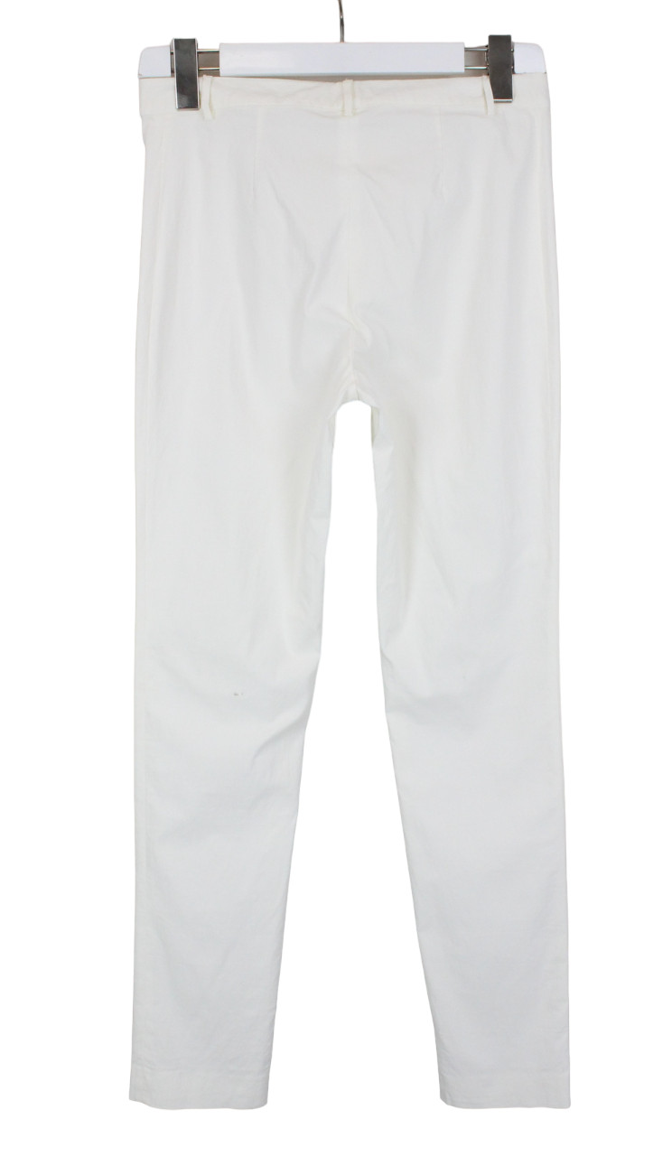 Richmond Denim Trousers Ladies UK 10 Tapered Fit Casual Zip Fly off White