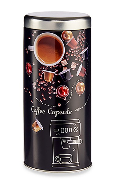 Kaffeedose Metall Kaffeekapsel Vorratsdose Blechdose Tee Kaffee Dose Halter 301-image