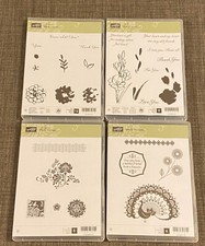 Stampin Up Stamp Set Lot-What I Love/Gift Of Love/Fresh Vintage/World Treasures