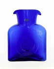 Blenko Handmade Glass 384 Water Bottle in Cobalt Signed By Richard Blenko