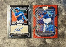 Orelvis Martinez SSP 2023 Prizm Potential Penmanship Auto & Red Wave Prizm SSP