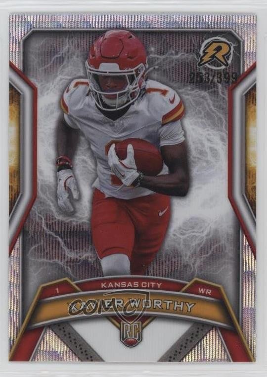 2024 Topps Resurgence Rookies Surge Refractor 253/399 Xavier Worthy #143 8d2