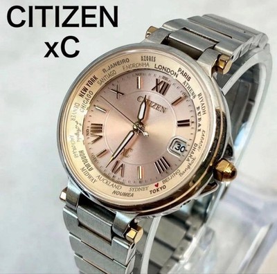 CITIZEN xC Happy Flight H240-T018238 Pink Eco-Drive Watch From Japan