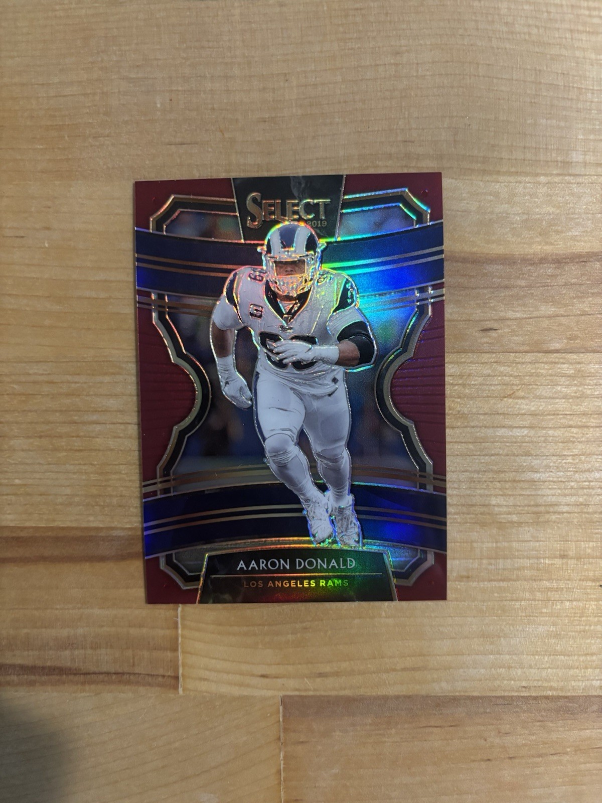 2019 Panini Select #44 Aaron Donald Maroon Prizm #/149 Rams