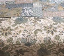 PATCHWORK Quilt-Full Queen Floral Multicolor Reversible 100 Cotton 90X92"