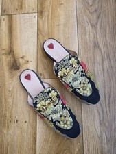 GUCCI HORSEBIT PRINCETOWN MULTICOLOR MULES SIZE 37.5 EU, 7 US, 4.5 UK