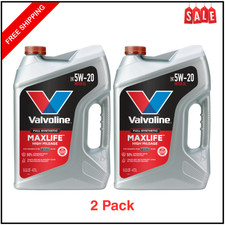 Valvoline MaxLife Full Synthetic High Mileage 5W-20 Motor Oil 5 Quart - 2 Pack 19.58 per gallon