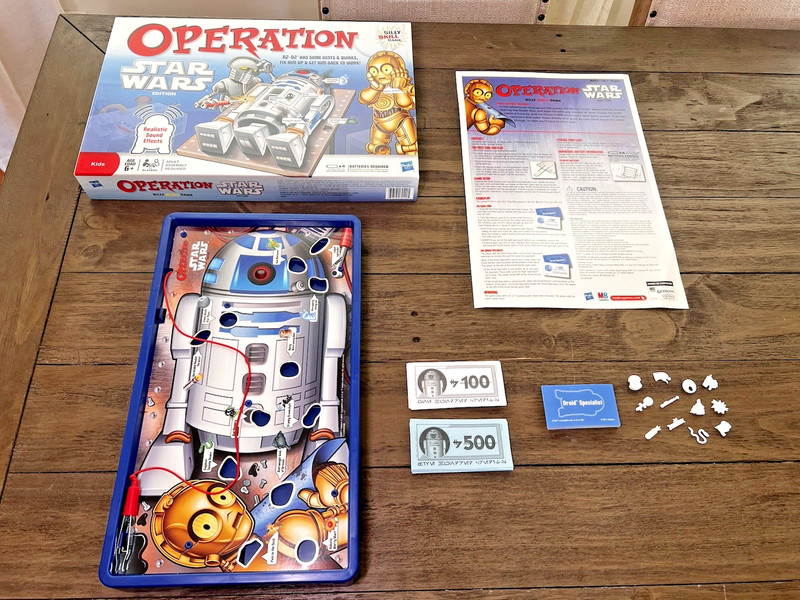 Star Wars Operation Game Hasbro Complete Tested Light Sound Works