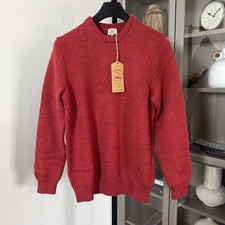 Faherty Heirloom Crewneck Eclipse Red Sweater...