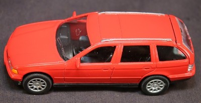 BMW E36 Touring Station Wagon Red 1:43 Car Diecast Autocraft