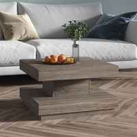Vidaxl Couchtisch Grau 60X60X35 Cm Mdf Neu