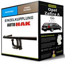 Abnehmbare Anhängerkupplung für OPEL Zafira A 99-05 Typ F75/ T98 Auto Hak NEU