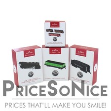 Hallmark Keepsake Ornament 2025 Train Set Collection - Over $115 value