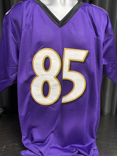 Baltimore Ravens Derrick Mason Signed Purple Jersey All Time Inscr. JSA - Picture 2 of 2